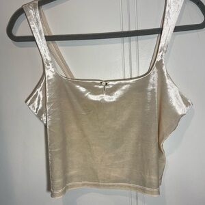 Wild Fable Cream Satin Camisole Top
